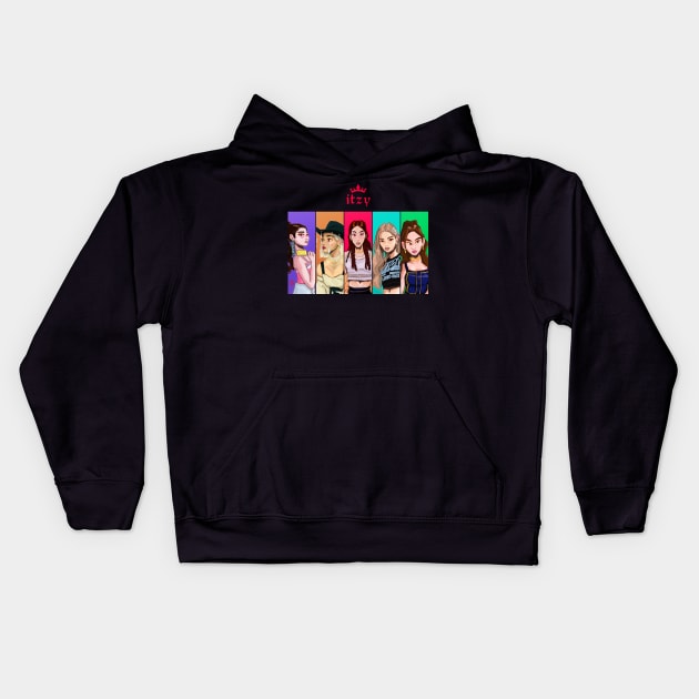 itzy life Kids Hoodie by hansoloski